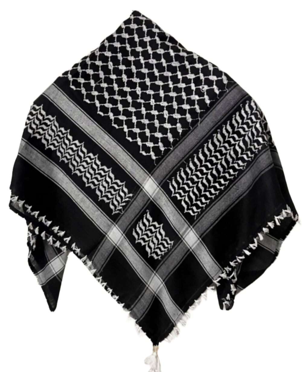 8903 Authentic AKG Palestinian Shemagh Keffiyeh Unisex Cotton Scarf